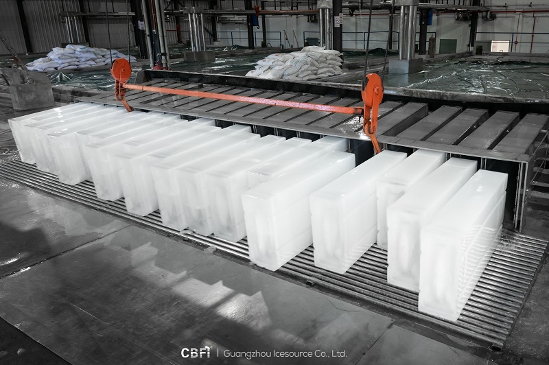 Efficient ice production process with CBFI block ice machine