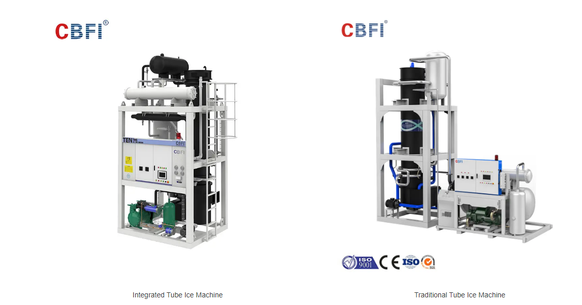 Máquina de tubo de gelo integrada