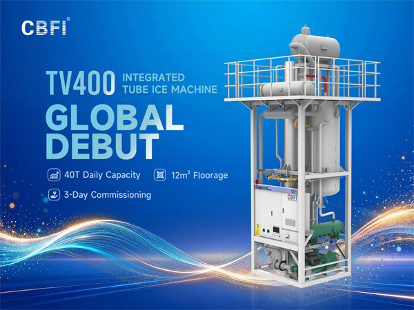 Grande lançamento! A primeira máquina de gelo tubular integrada de 40 toneladas do mundo redefine a eficiência na produção de gelo!