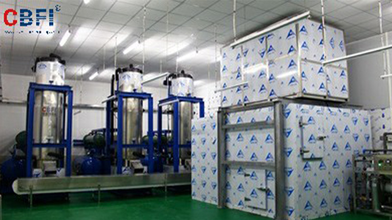 Guangzhou -- 45 toneladas de tubo de gelo fábrica de gelo comestível automática
